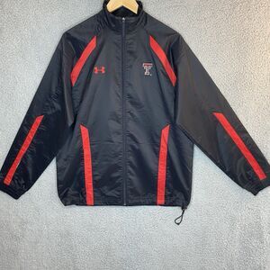 Texas Tech Red Raiders Under Armour Full Zip Jacket Mens Black Size Small